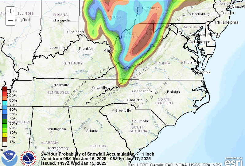 WPC Snow/Ice Amount Probabilities