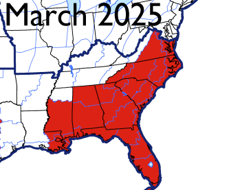 NIFC Wildland Fire Potential Outlook for March 2025