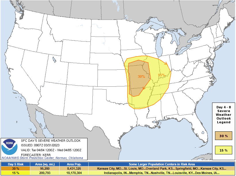 SPC Day 3 Probabilistic Outlook
