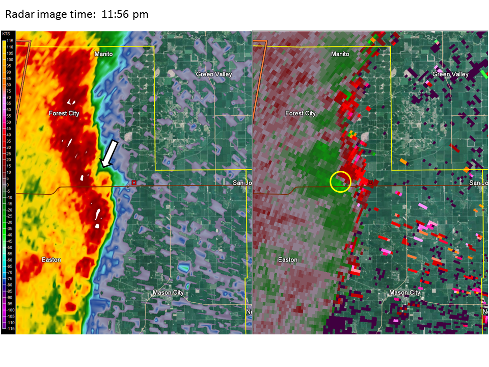 Radar Image time:  11:56 pm