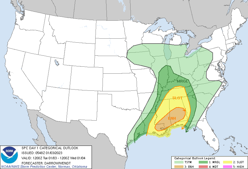 6 am severe weather outlook