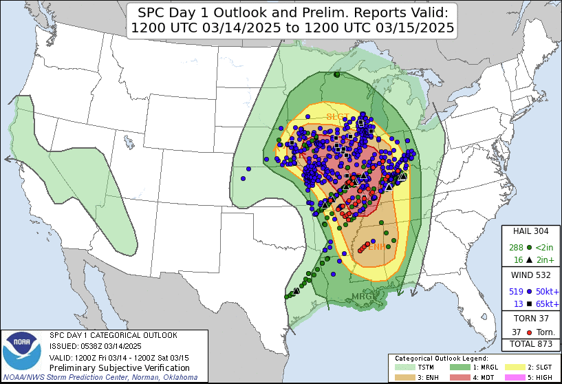 SPC Day 1 Wind Outlook