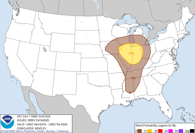 SPC Day 1 Tornado Outlook