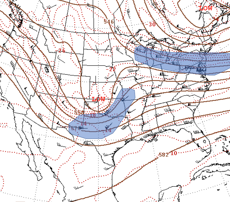 500 mb map at 6 am Sunday, January 5th