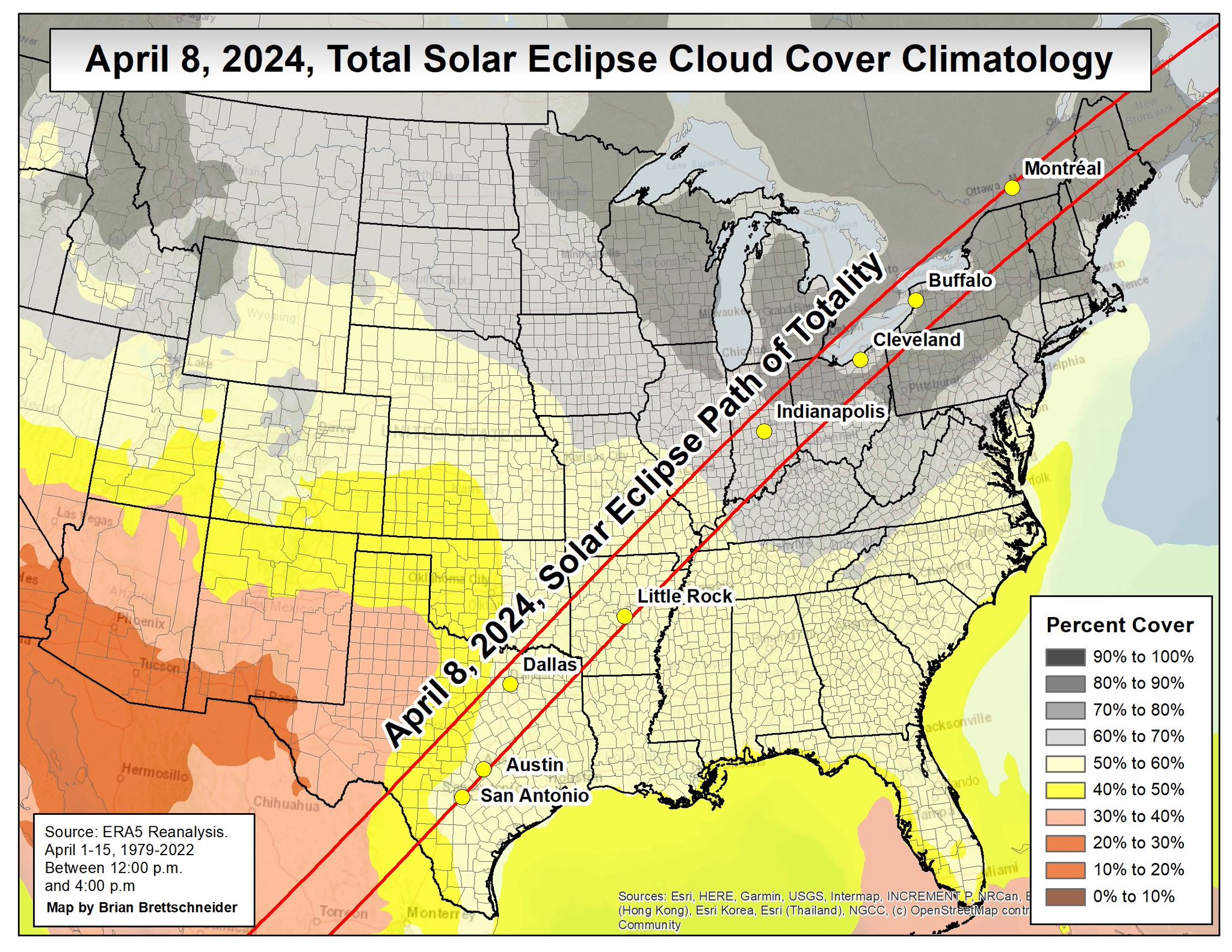 2024 Total Solar Eclipse Central Indiana Climatology and Information
