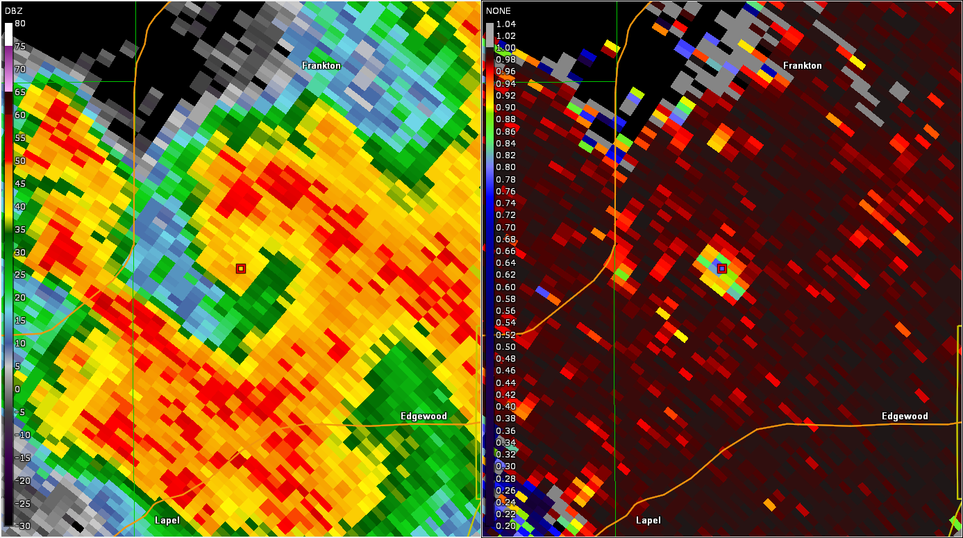 Radar/Correlation Coefficient at 9:48 PM EDT