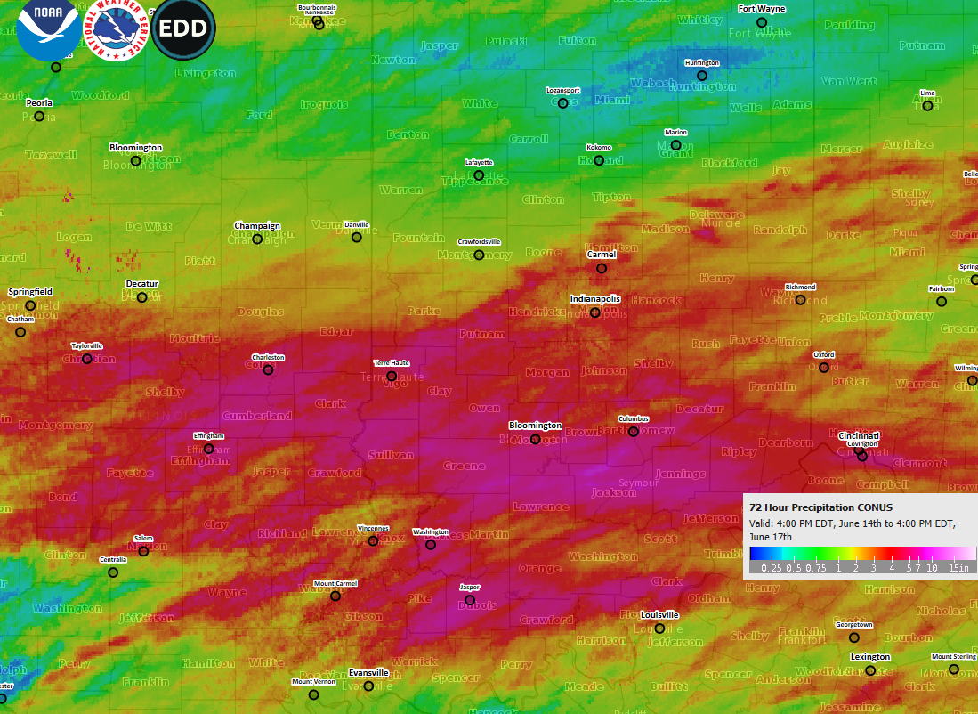 Summary of June 15 to 17 Tornado Outbreak and Heavy Rain