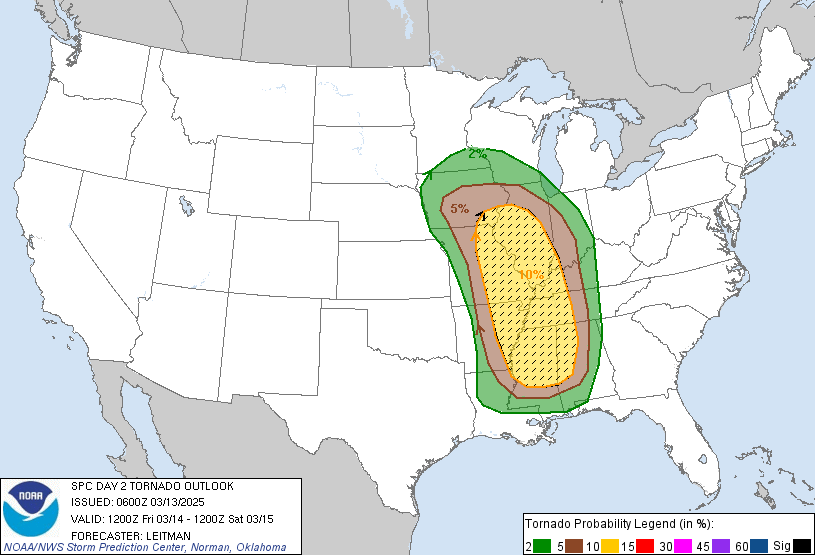 SPC Day 2 Probabilistic Outlook