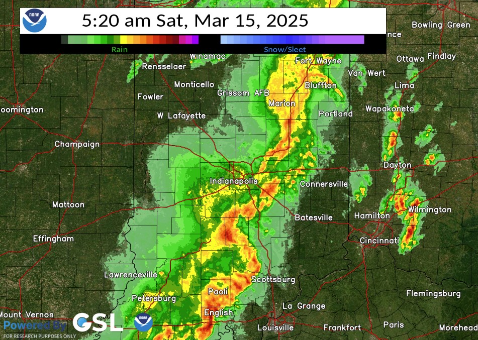 Radar Image 5:20 am edt