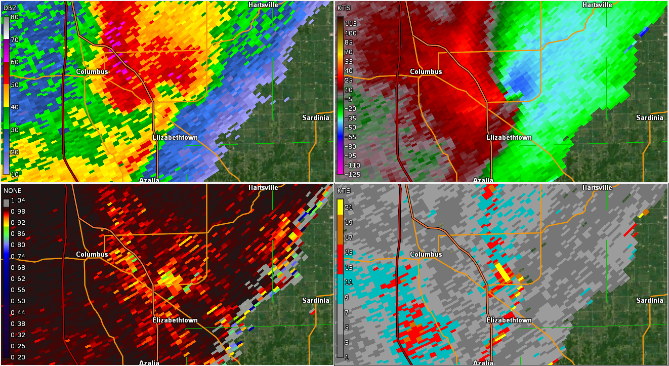 Radar Image at 6:30 PM EDT