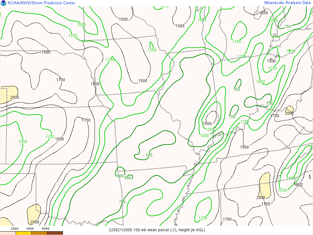 Environment - LCL Heights at 4 PM EDT