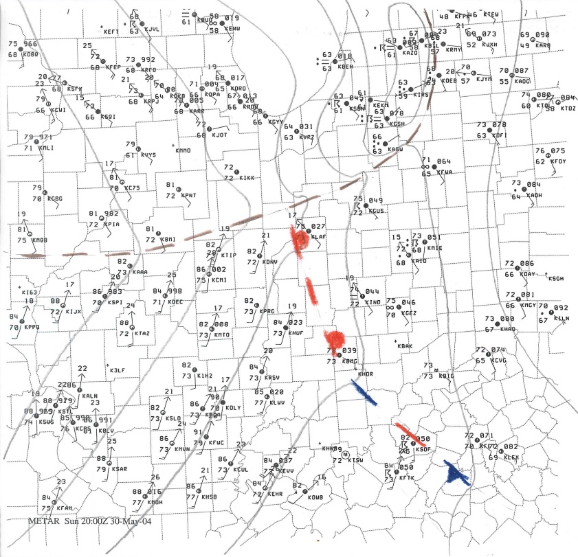 Environment - 3pm local surface map