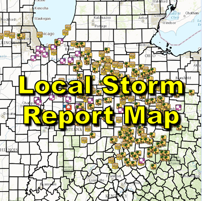 Preliminary Local Storm Report Map