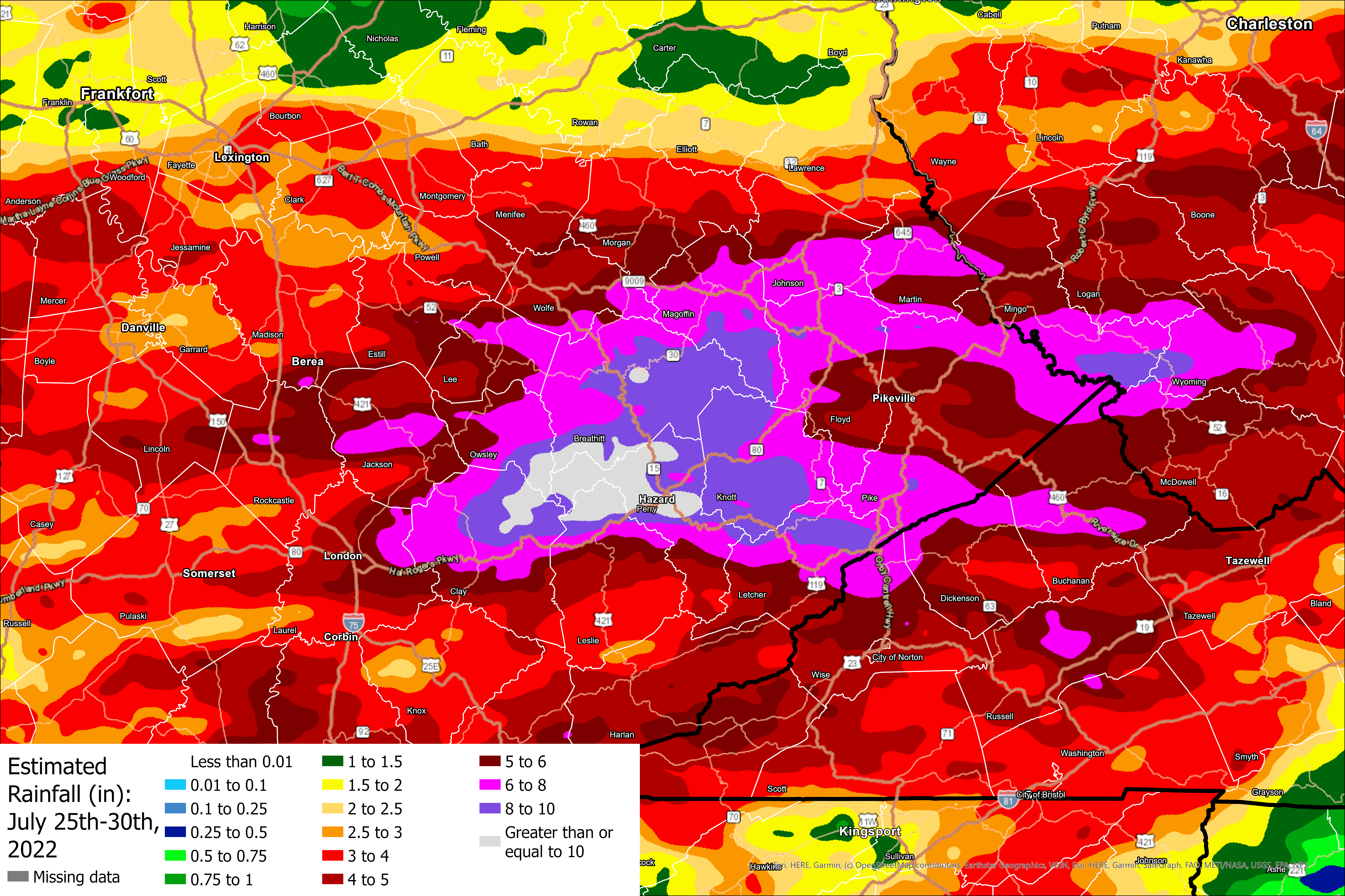 Historic July 26th-July 30th, 2022 Eastern Kentucky Flooding