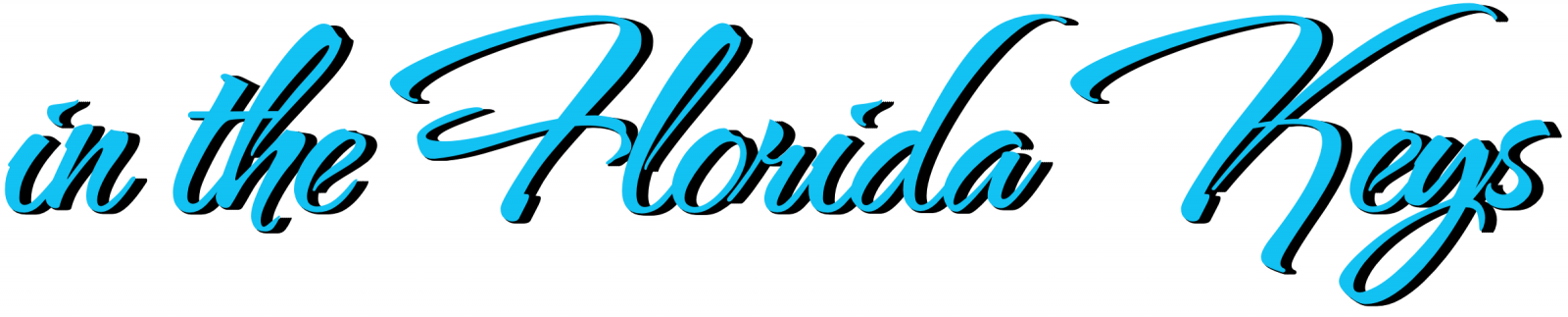 'In the Florida Keys' text image banner.