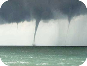 Thumbnail for a local waterspouts website, showing 4 waterspouts.