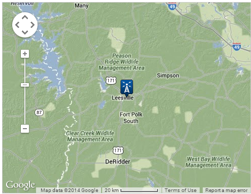 Map location of Leesville