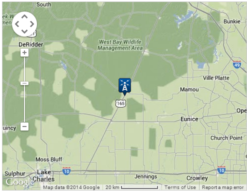 Map location of Oberlin Fire Tower
