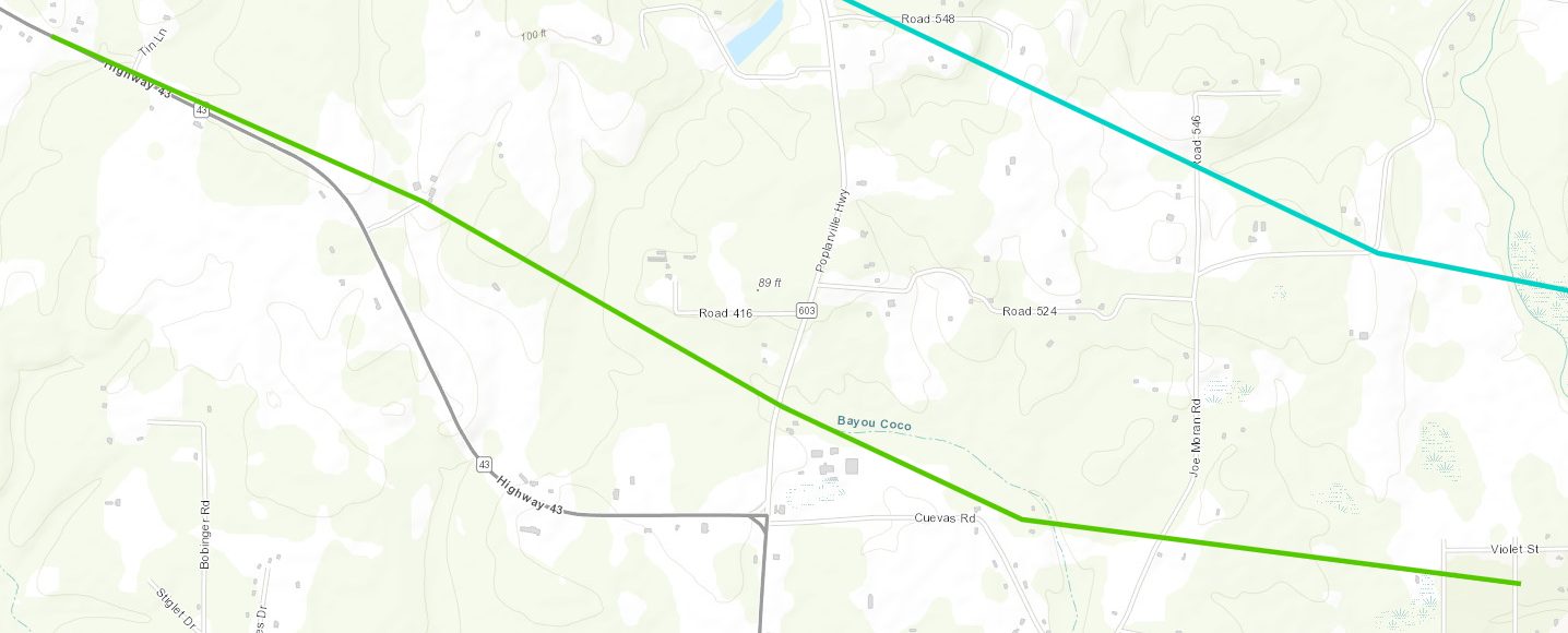 Kiln, MS tornado track of Apr 10, 2022