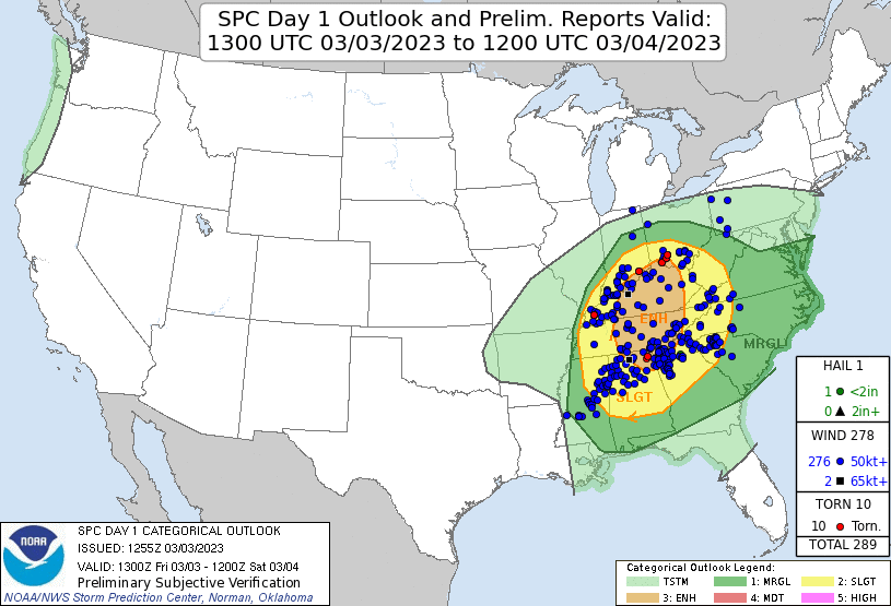 SPC 13Z Day One outlook