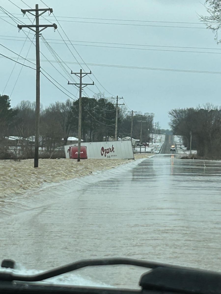 US 51 in Hickman County KY. Courtesy Hickman County EMA.