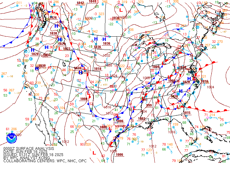 WPC Surface Analysis Saturday evening. 