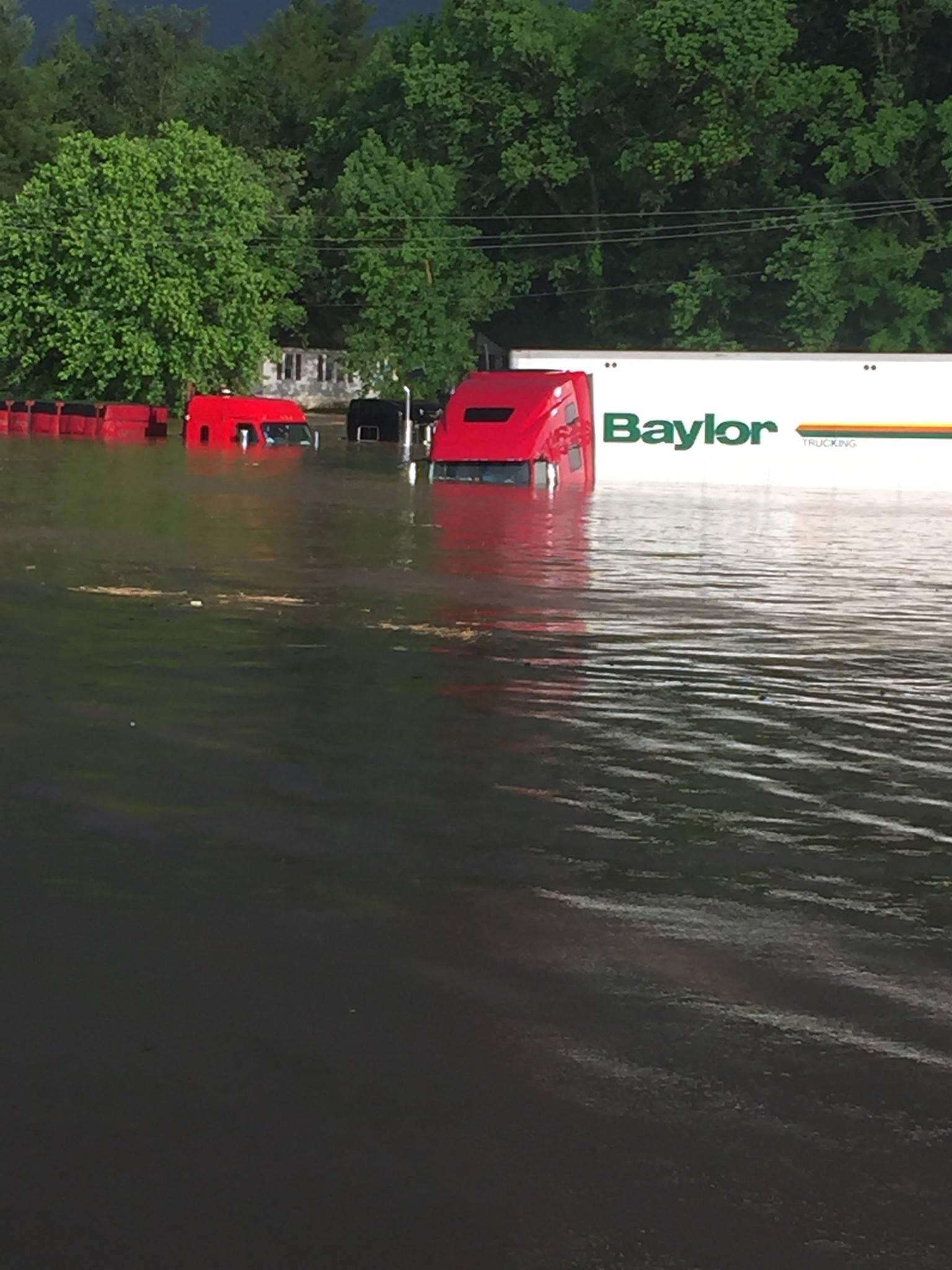 Severe flooding in Salem, Indiana May 19, 2017