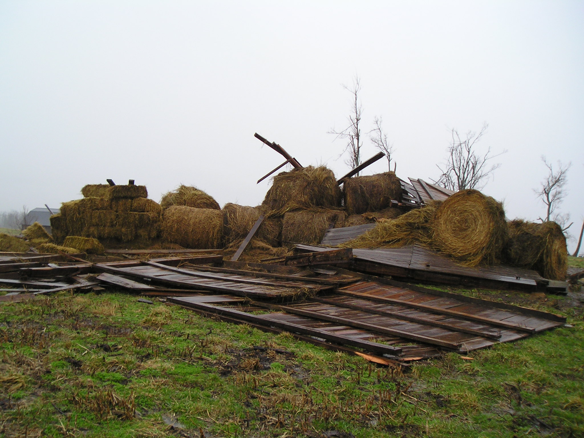 Barn damage in Boyle County February 28, 2011