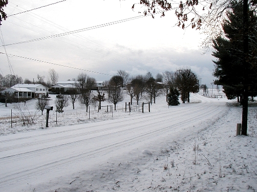 A snowy day in Gamaliel February 4, 2007