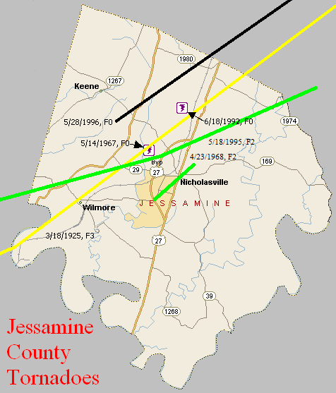 Tornado Climatology of Jessamine County