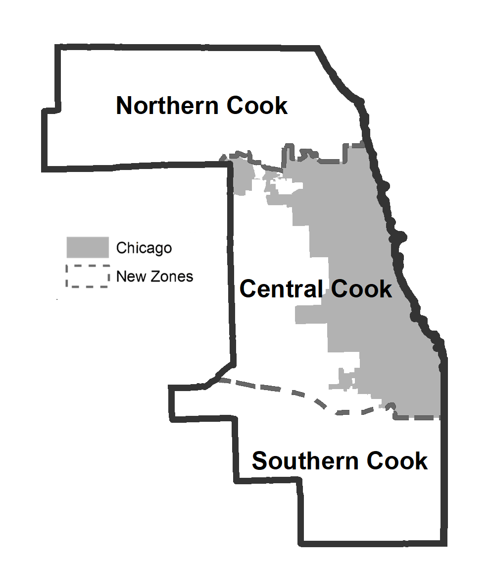 New Forecast Zone Configuration for Cook County