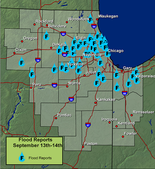 Flood Reports from Sept 13-14, 2008
