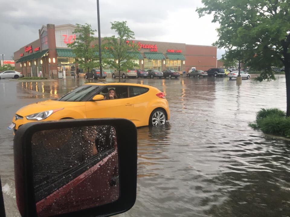 MInor flooding in Berwyn, IL