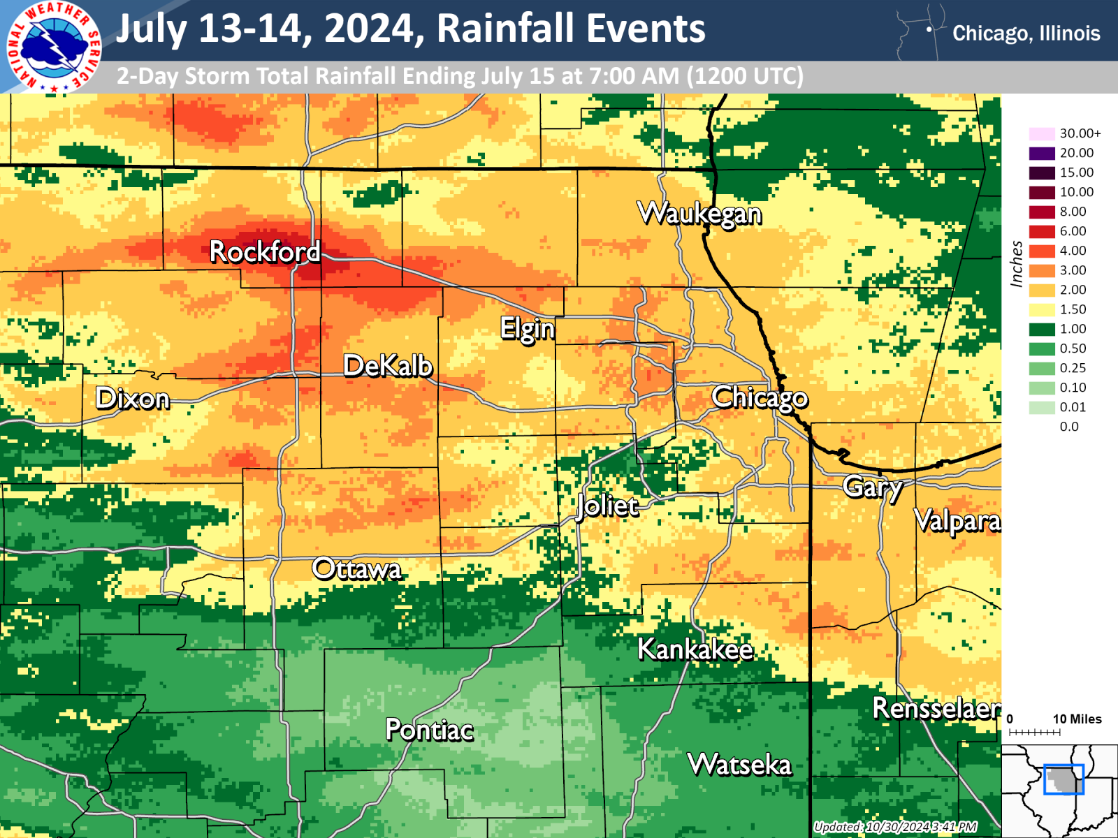 Rainfall Map/Graphic