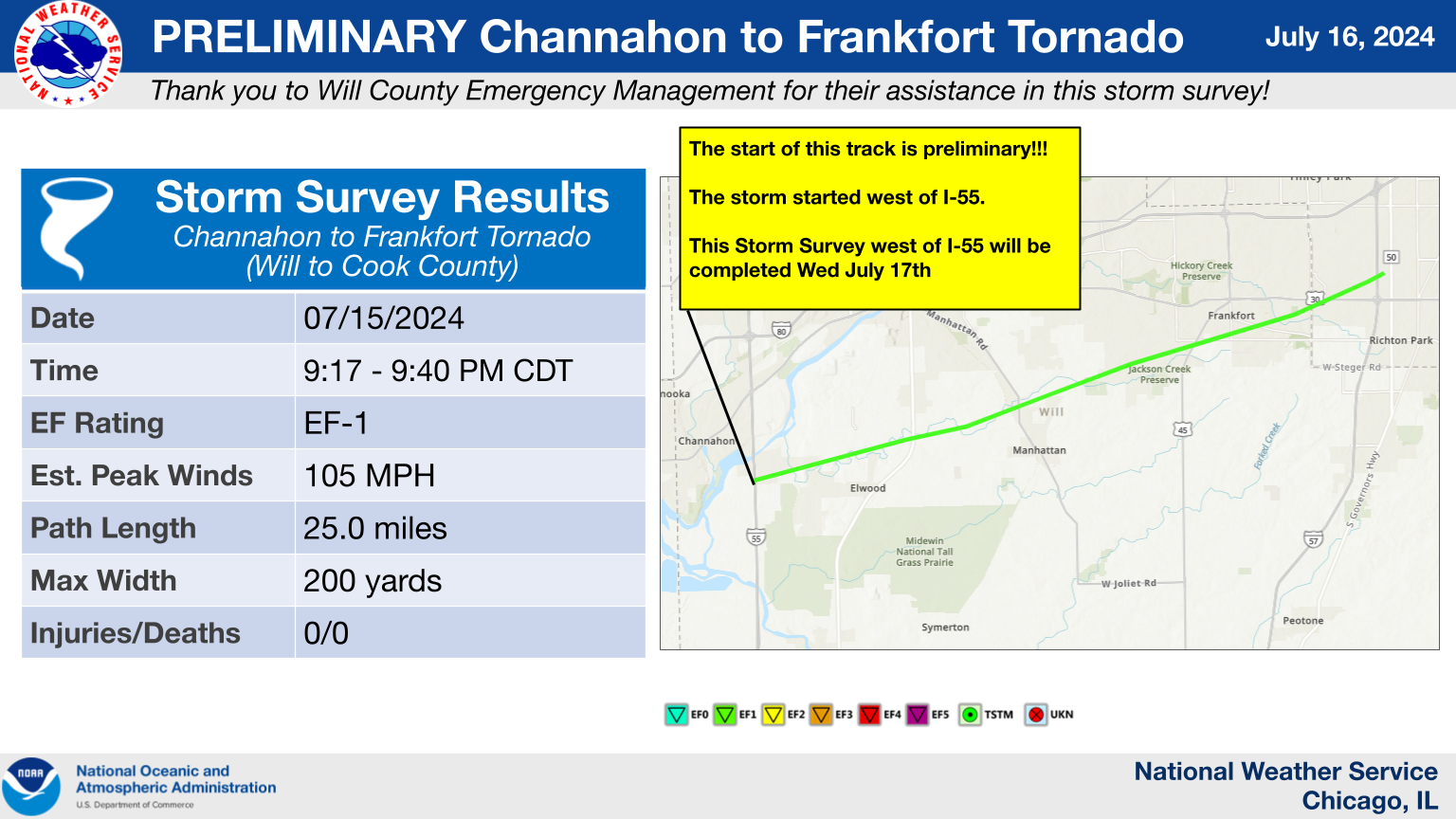 [Location] Tornado Summary Graphic