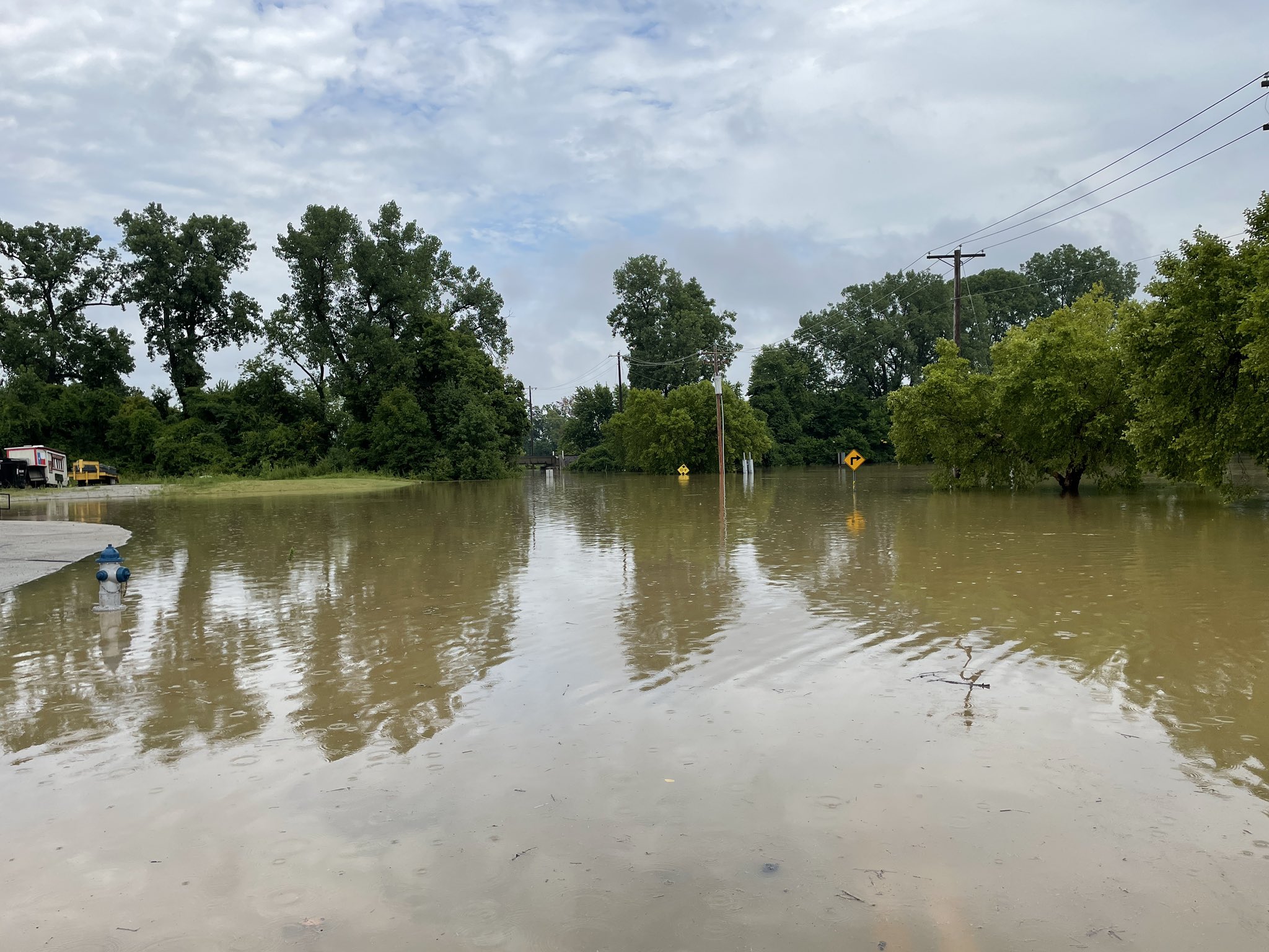 Flooding on Brown Road in St. Peters, MO.