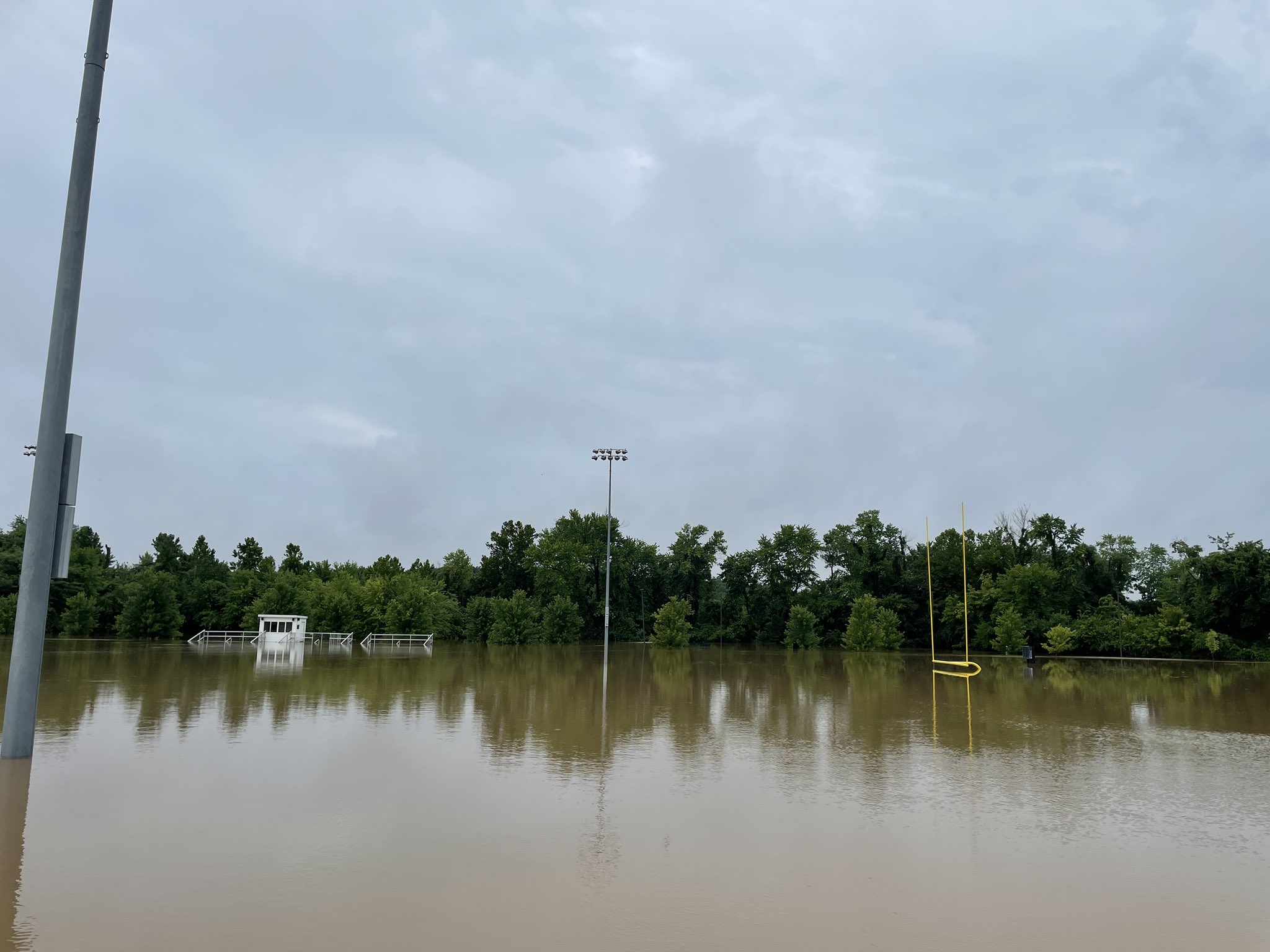 Flooding at Dames Park in O'Fallon, MO.