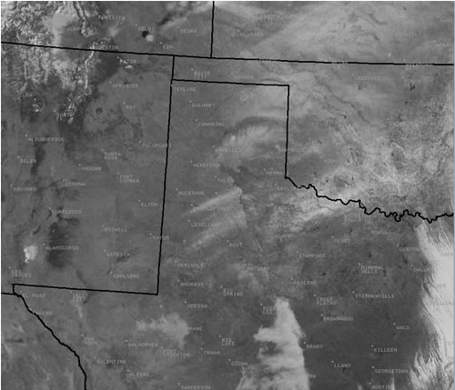 Visible satellite image taken after the winter weather on 28 January 2009. 