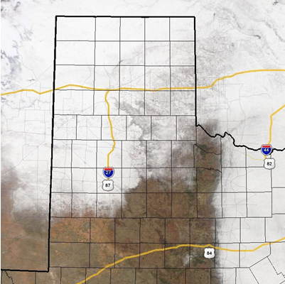 NASA MODIS satellite image on January 30, 2010. Click on the image to view a larger version.