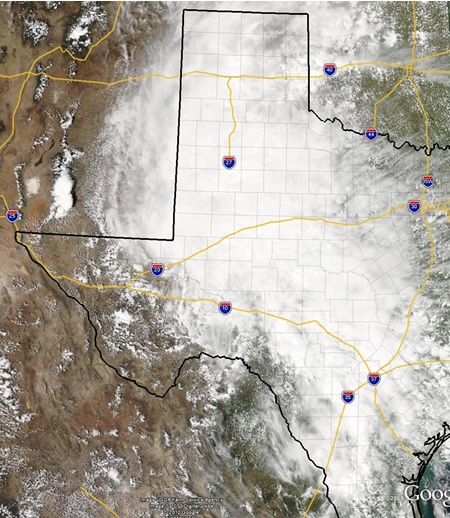 NASA MODIS visible satellite image from 4/15/2010
