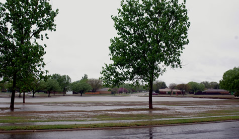 Picture of rainy scenes around the Lubbock area. Click on the picture for a larger view.