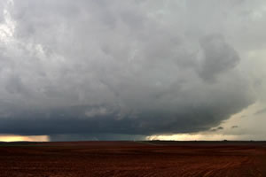 Picture of the tornadic storm near Cee Vee on April 22, 2010. The image is courtesy of Joseph Tyree.  Click on the picture for a larger view.