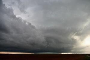 Picture of the tornadic storm near Cee Vee on April 22, 2010. The image is courtesy of Joseph Tyree.  Click on the picture for a larger view.