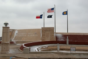 Picture of the Lubbock Area Veterans War Memorial taken on 5 December 2011. Click on the image for a larger view.