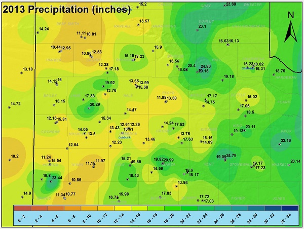 2013 precipitation analysis