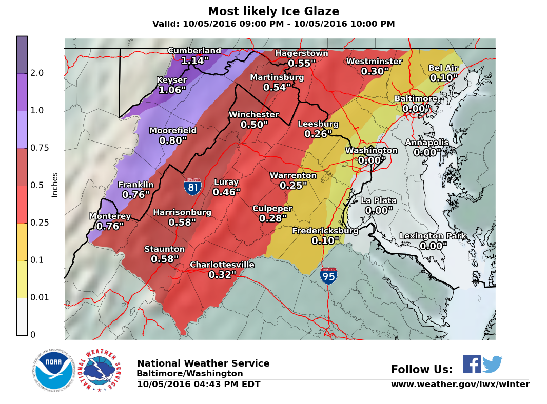 NWS Baltimore-Washington on X: A cold front moving through this