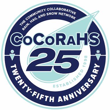 The 25th anniversary of CoCoRaHS was celebrated in 2023.