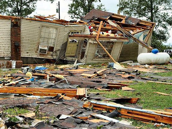 Homes/businesses were damaged and roads were flooded in central Arkansas following the remnants of Hurricanes Rita, Gustav, and Ike (2005 and 2008).