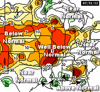 Soil moisture on 07/31/2012.