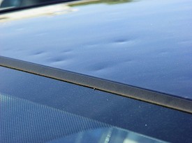 At the same dealership in Sherwood (Pulaski County), numerous vehicles were dented by hail.